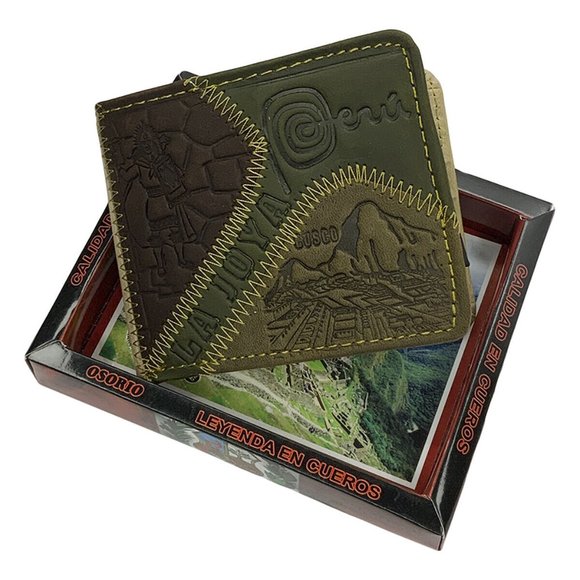 Peru Other Nwt Cusco Machu Picchu Peru Souvenir Mens Embossed Brown